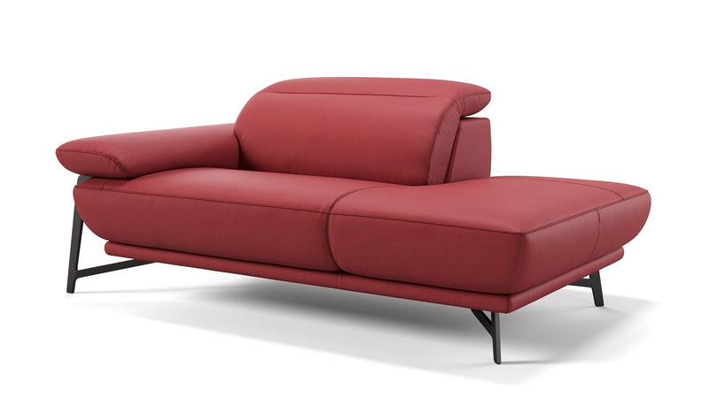 Leder Chaiselounge BIANCO