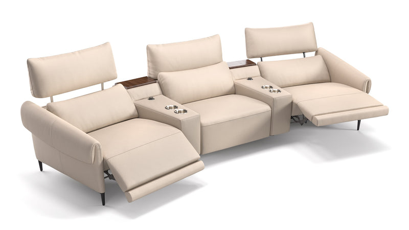 Leder 3-Sitzer BIENNO Kino