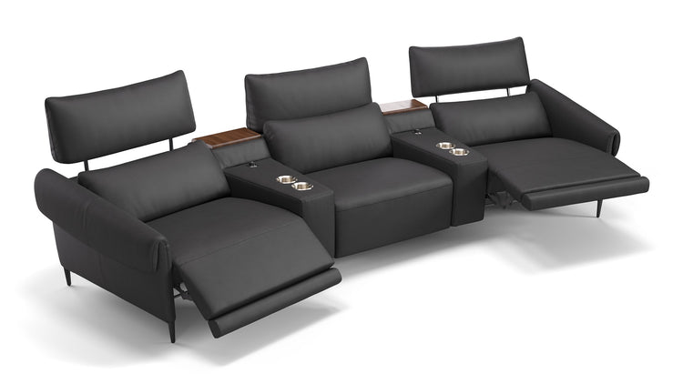 Leder 3-Sitzer BIENNO Kino