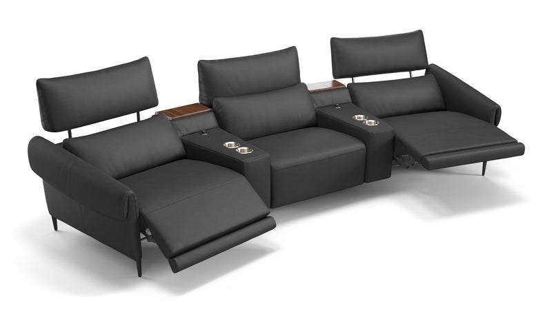 Leder 3-Sitzer BIENNO Kino
