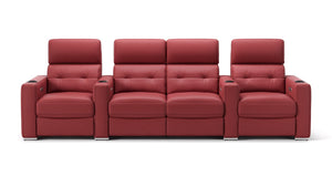 Leder 4-Sitzer Kinosofa Partnersitz BARI