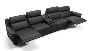 Leder 4-Sitzer Kinosofa mit  Relaxfunktion MALITO