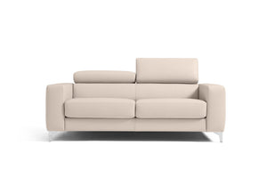 Leder 2-Sitzer Schlafsofa SAMBESI – Memory Foam