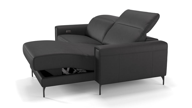 Leder Ecksofa mini BELLAGIO