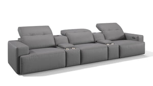 Leder SORANO 3-Sitzer Kino Sofa
