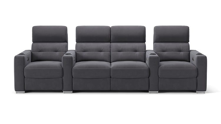 Stoff 4-Sitzer Kinosofa Partnersitz BARI