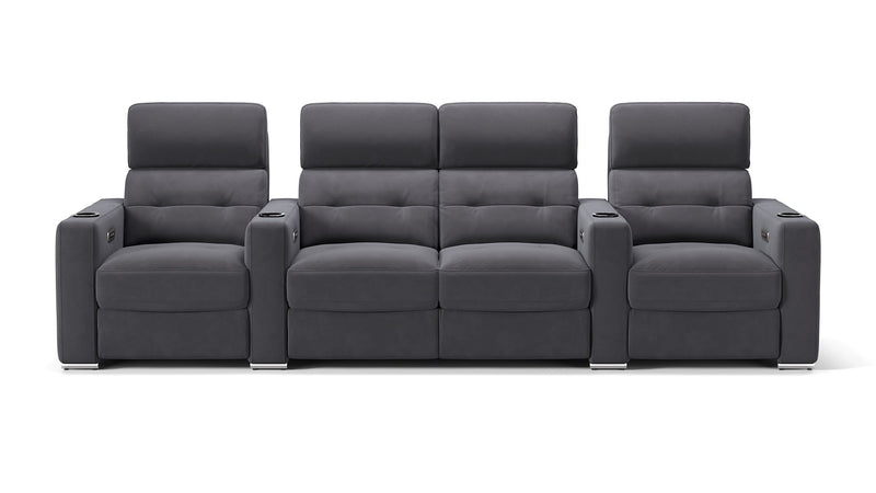 Stoff 4-Sitzer Kinosofa Partnersitz BARI