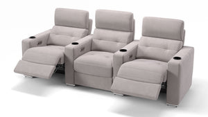 Stoff 3-Sitzer Kinosofa mit zwei Armlehnen BARI
