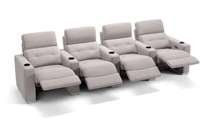 Stoff 4-Sitzer Kinosofa mit drei Armlehnen BARI