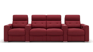 Stoff 4-Sitzer Kinosofa mit zwei Mittelkonsolen MATERA