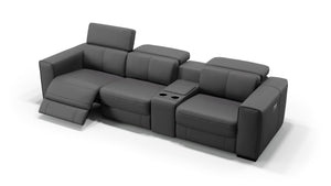 Leder 3-Sitzer Kinosofa mit einer Mittelkonsole BOVINO