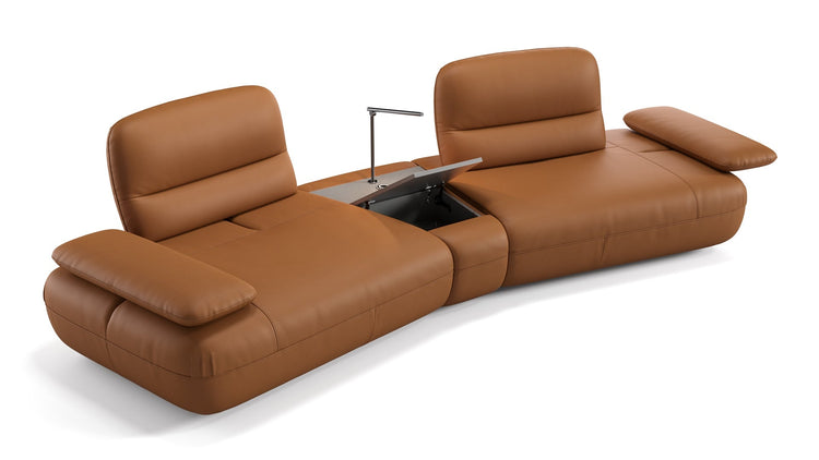 Leder Sofa mit Mittelkonsole DUBAI