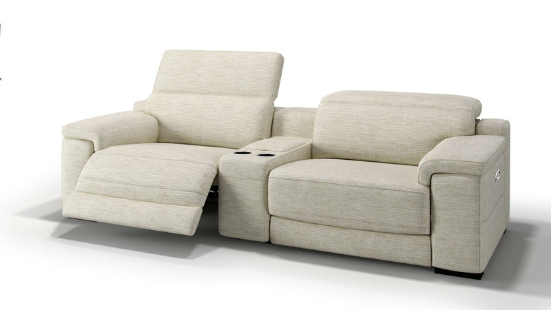 Stoff 2-Sitzer Kinosofa mit einer Mittelkonsole SORA