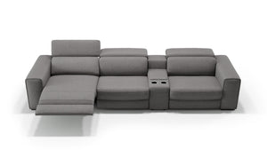 Stoff 3-Sitzer Kinosofa mit einer Mittelkonsole BOVINO