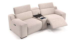 Stoff 2-Sitzer Kinosofa mit einer Mittelkonsole LORETO
