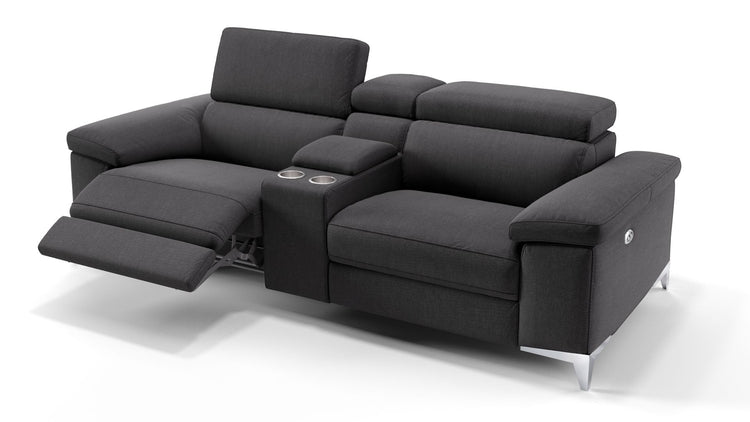 Stoff 2-Sitzer Kinosofa mit einer Mittelkonsole VENOSA