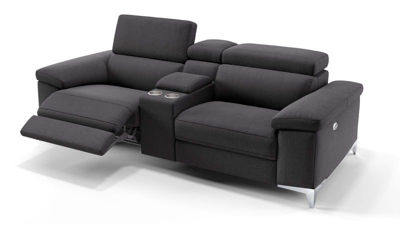 Stoff 2-Sitzer Kinosofa mit einer Mittelkonsole VENOSA